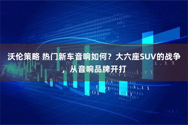 沃伦策略 热门新车音响如何？大六座SUV的战争，从音响品牌开打