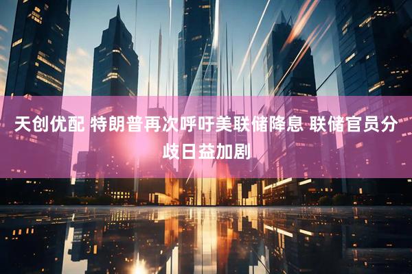 天创优配 特朗普再次呼吁美联储降息 联储官员分歧日益加剧