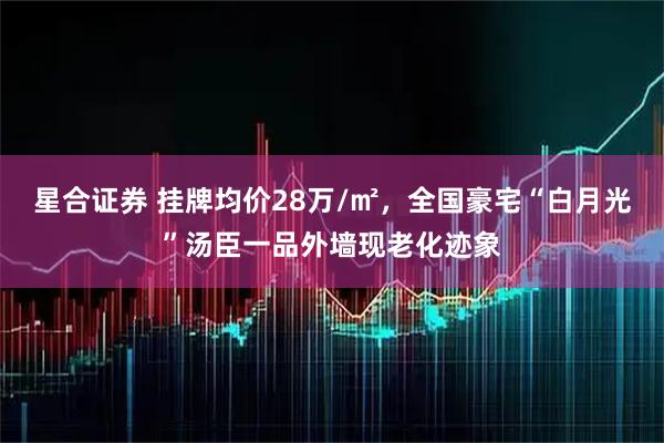 星合证券 挂牌均价28万/㎡，全国豪宅“白月光”汤臣一品外墙现老化迹象